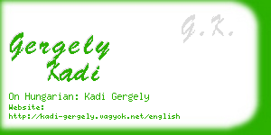 gergely kadi business card